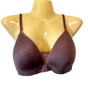 ThirdLove Wireless 24/7 Seamless Bra Adjustable Straps Dusty Rose Sz 36A